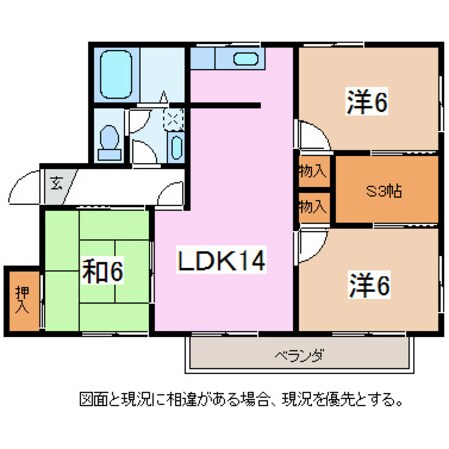 松本駅 バス20分  南浅間下車：停歩5分 1階の物件間取画像